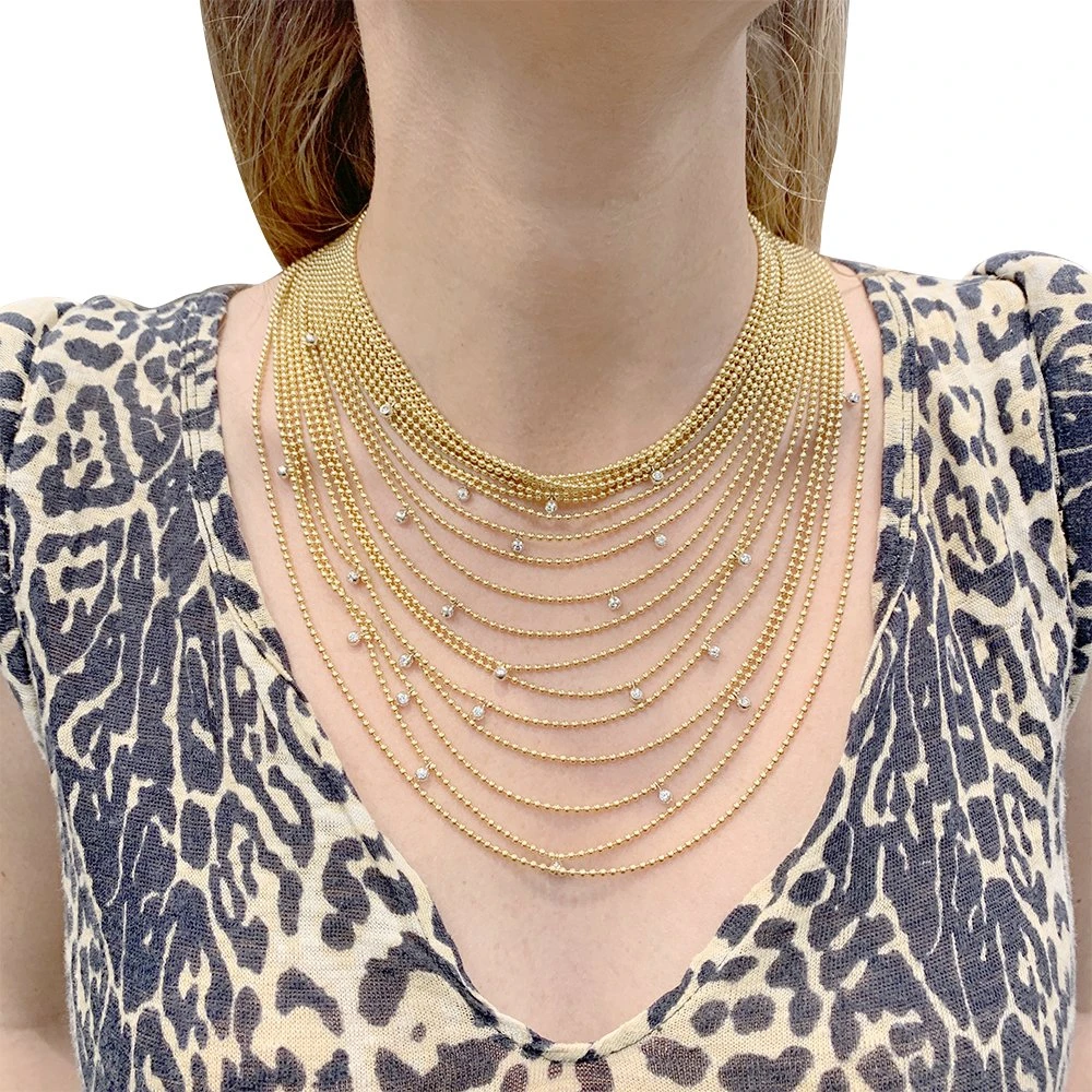 Miller Collier CARTIER "Draperie De Décolleté" En Or Jaune, Or Blanc, Perles Et Diamants 2 Miller Collier CARTIER "Draperie De Décolleté" En Or Jaune, Or Blanc, Perles Et Diamants – Image 2