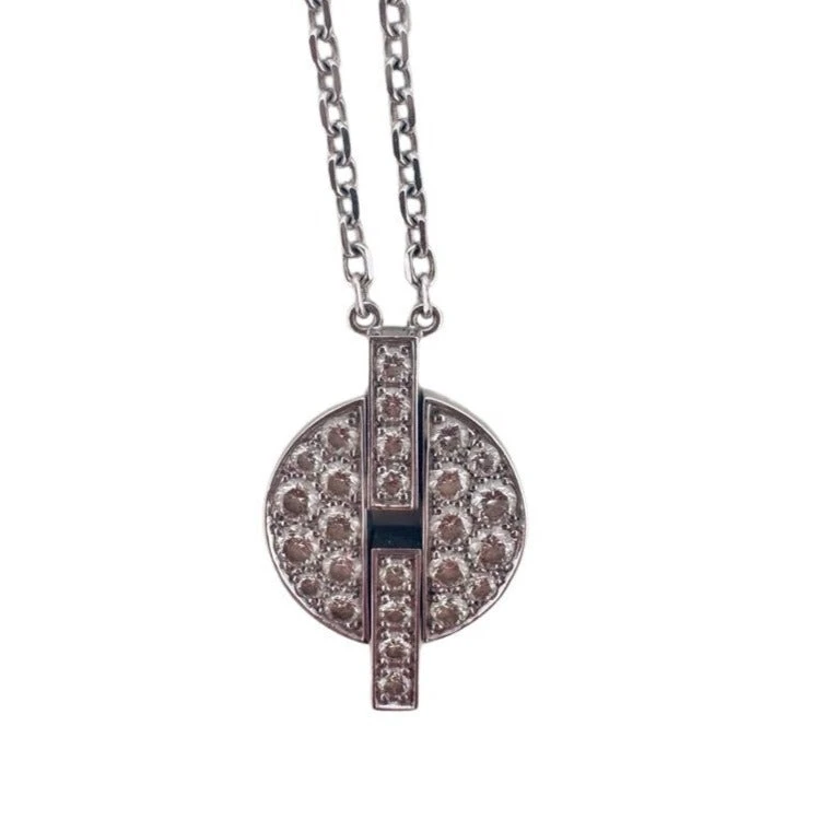 Collier Pendentif CARTIER "Himalia" En Or Blanc Et Diamants 1 Collier Pendentif CARTIER "Himalia" En Or Blanc Et Diamants