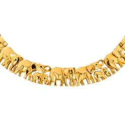 Collier CARTIER "Khandy" En Or Jaune Et émeraudes