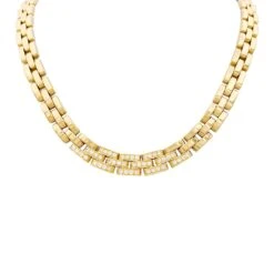 Miller Collier CARTIER "Tyrana" En Or Jaune Et Diamants