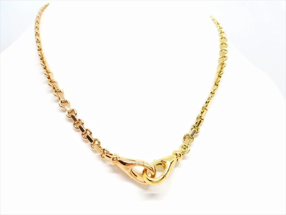 Collier Chaîne Bicolore En 2 Ors 6 Collier Chaîne Bicolore En 2 Ors – Image 6