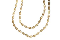 Collier Chaîne Double Or Et Fermoir émaillé -Castafiore Boutique collier chaine double or et fermoir emaille 952408