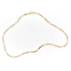 Collier Chaîne Maille Alternée En Or Jaune -Castafiore Boutique collier chaine maille alternee en or jaune 368703