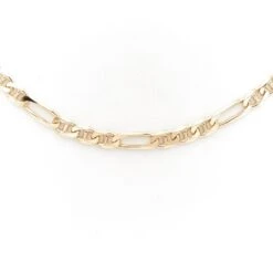 Collier Chaîne Maille Alternée En Or Jaune -Castafiore Boutique collier chaine maille alternee en or jaune 405846