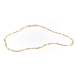 Collier Chaîne Maille Alternée En Or Jaune