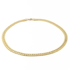 Collier Chaîne Maille Anglaise En Or Jaune 9 Collier Chaîne Maille Anglaise En Or Jaune -Castafiore Boutique collier chaine maille anglaise en or jaune 916962