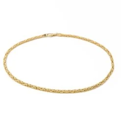 Collier Chaîne Maille Balinaise En Or Jaune