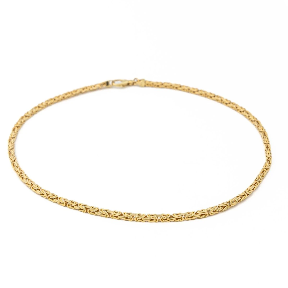 Collier Chaîne Maille Balinaise En Or Jaune 1 Collier Chaîne Maille Balinaise En Or Jaune