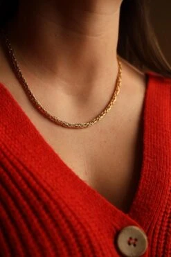 Collier Chaîne Maille Balinaise En Or Jaune 9 Collier Chaîne Maille Balinaise En Or Jaune -Castafiore Boutique collier chaine maille balinaise en or jaune 549229