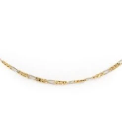 Collier Chaîne Maille Cheval En 2 Ors