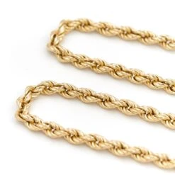 Collier Chaîne Maille Corde En Or Jaune -Castafiore Boutique collier chaine maille corde en or jaune 103271