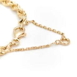 Collier Chaîne Maille Corde En Or Jaune -Castafiore Boutique collier chaine maille corde en or jaune 713246