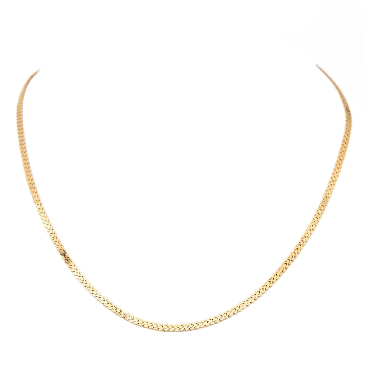 Collier Chaîne Maille Fantaisie En Or Jaune 1 Collier Chaîne Maille Fantaisie En Or Jaune