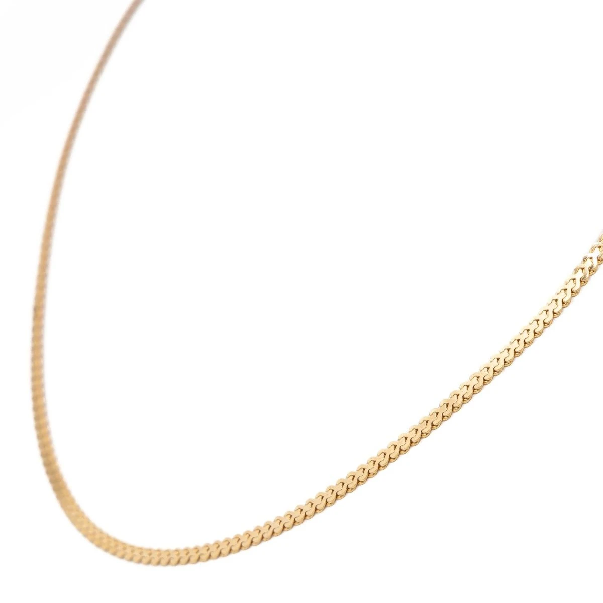 Collier Chaîne Maille Fantaisie En Or Jaune 5 Collier Chaîne Maille Fantaisie En Or Jaune – Image 5