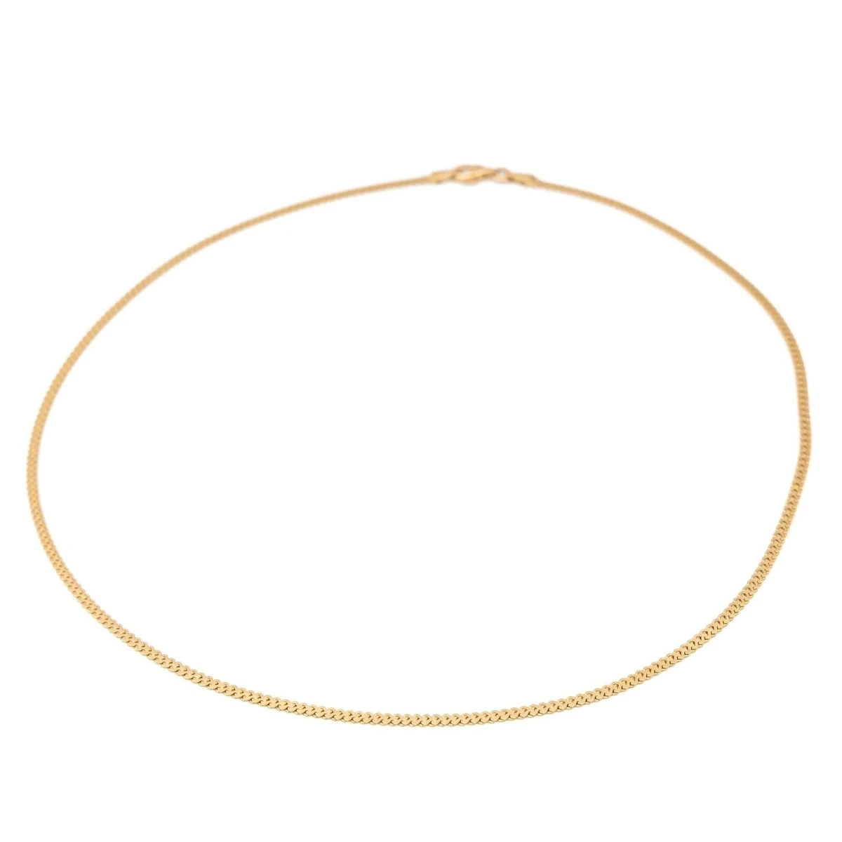 Collier Chaîne Maille Fantaisie En Or Jaune 3 Collier Chaîne Maille Fantaisie En Or Jaune – Image 3