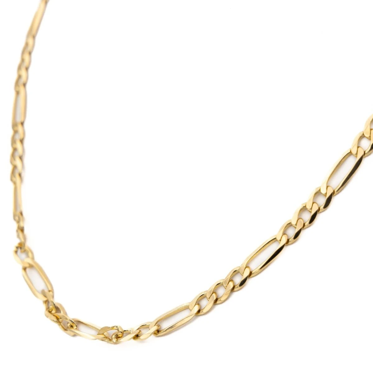 Collier Chaîne Maille Figaro En Or Jaune 5 Collier Chaîne Maille Figaro En Or Jaune – Image 5