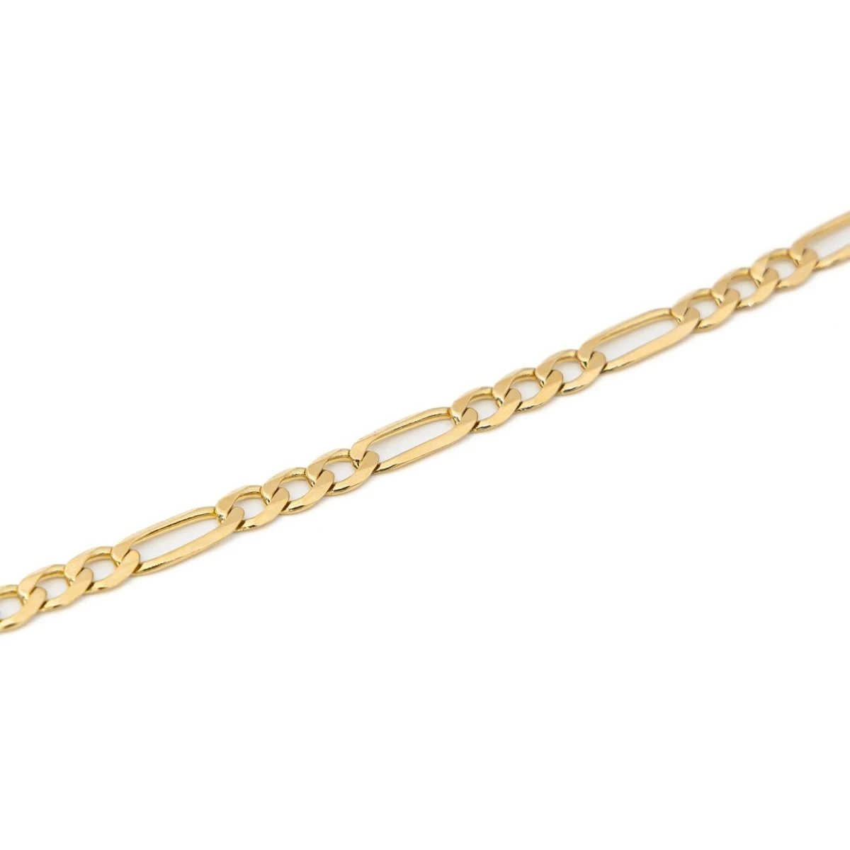 Collier Chaîne Maille Figaro En Or Jaune 6 Collier Chaîne Maille Figaro En Or Jaune – Image 6