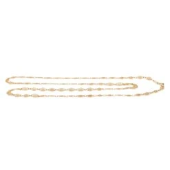 Collier Chaîne Maille Filigrane En Or Jaune 9 Collier Chaîne Maille Filigrane En Or Jaune -Castafiore Boutique collier chaine maille filigrane en or jaune 564303