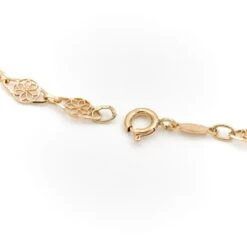 Collier Chaîne Maille Filigrane En Or Jaune 12 Collier Chaîne Maille Filigrane En Or Jaune -Castafiore Boutique collier chaine maille filigrane en or jaune 696751