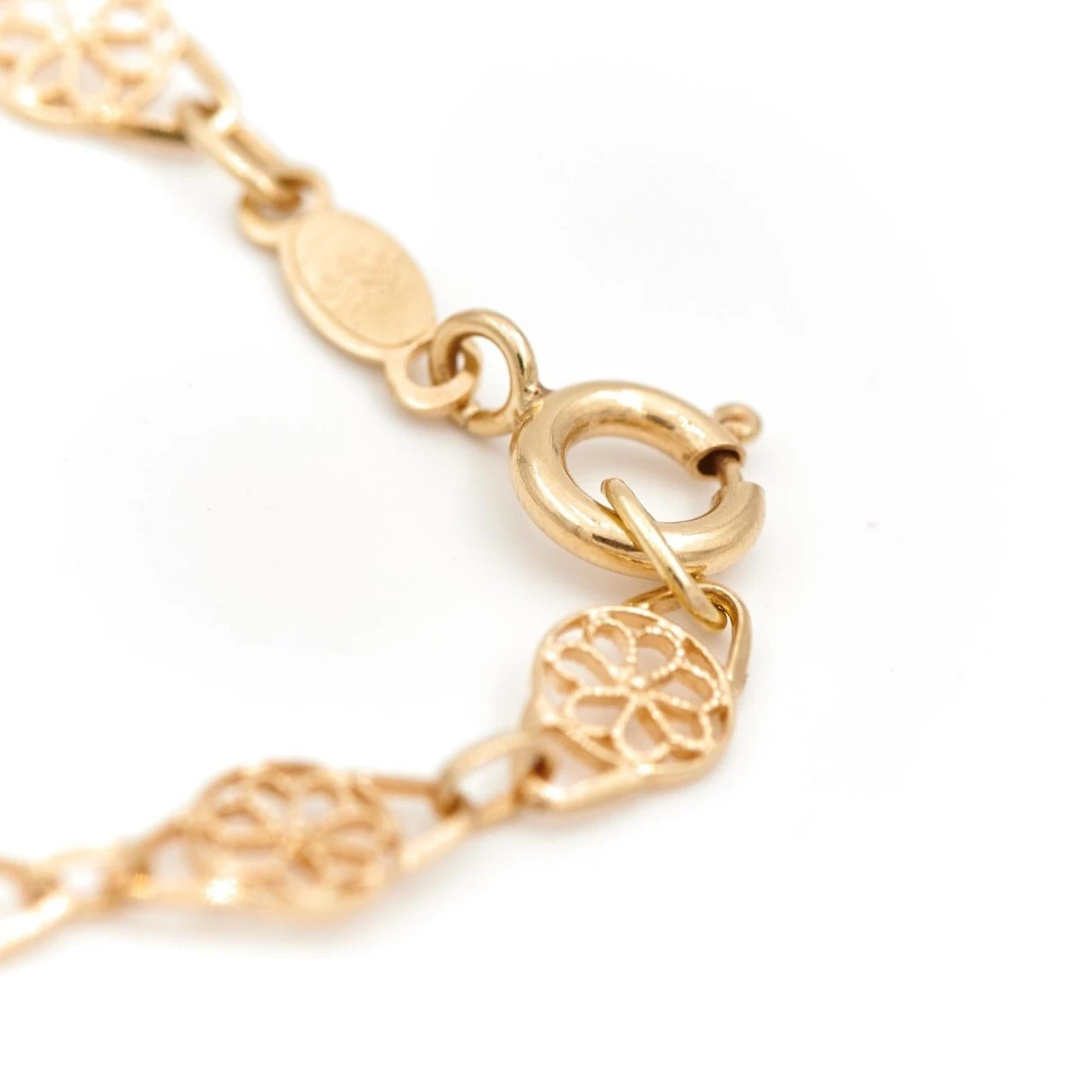 Collier Chaîne Maille Filigrane En Or Jaune 7 Collier Chaîne Maille Filigrane En Or Jaune – Image 7