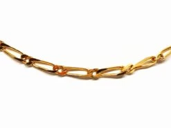 Collier Chaîne Maille Firgaro En Or Jaune