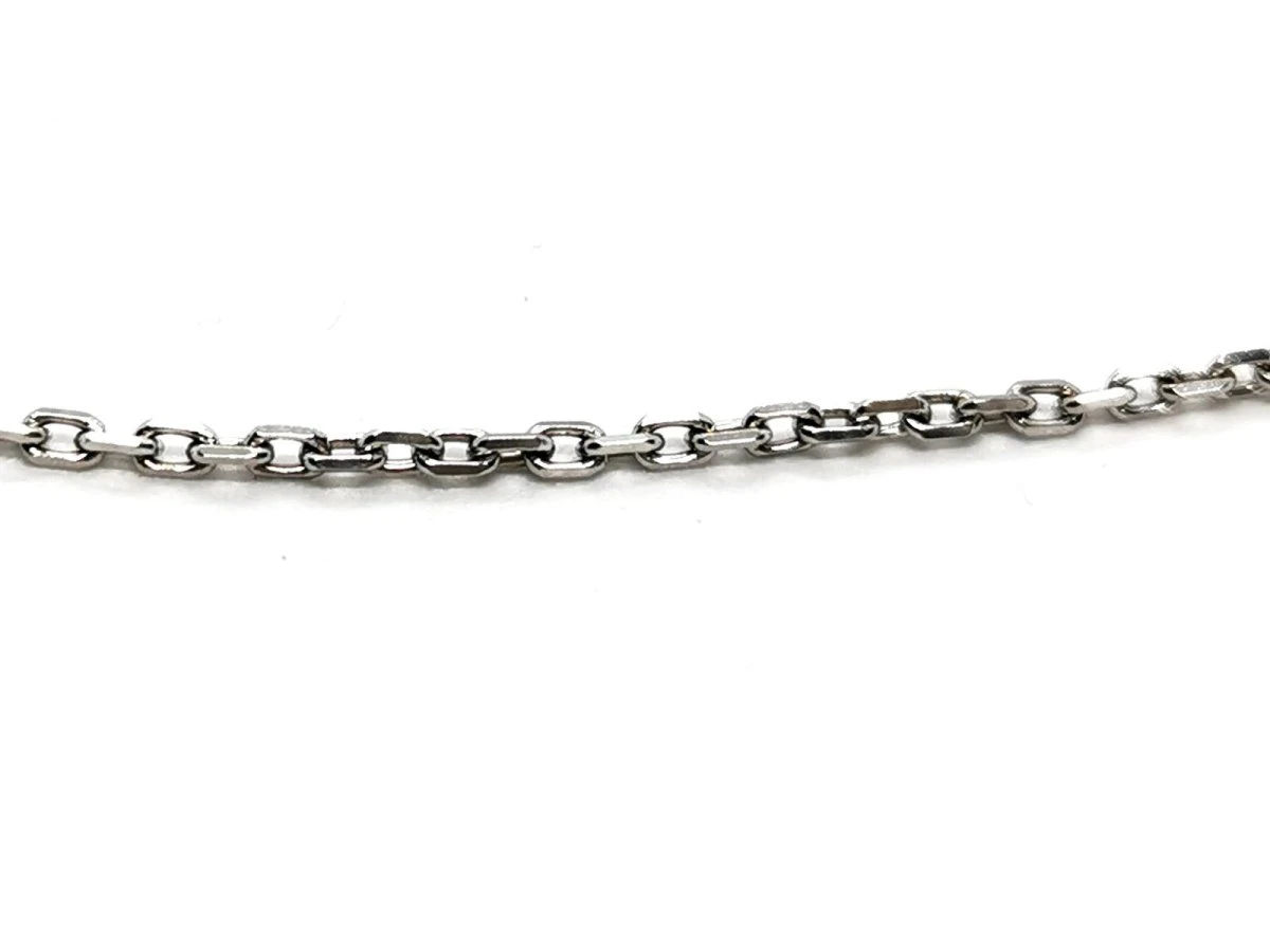 Collier Chaîne Maille Forçat En Or Blanc 5 Collier Chaîne Maille Forçat En Or Blanc – Image 5