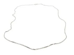 Collier Chaîne Maille Forçat En Or Blanc 8 Collier Chaîne Maille Forçat En Or Blanc -Castafiore Boutique collier chaine maille forcat en or blanc 721676