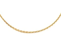 Collier Chaîne Maille Forçat En Or Jaune