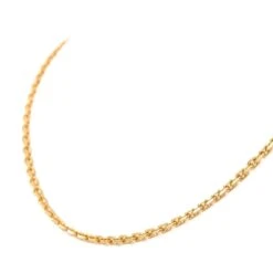 Collier Chaîne Maille Forçat En Or Jaune -Castafiore Boutique collier chaine maille forcat en or jaune 501063