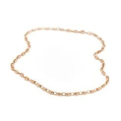 Collier Chaîne Maille Grain De Café En Or Jaune