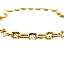 Collier Chaîne Maille Grain De Café En Or Jaune Et Saphir 11 Collier Chaîne Maille Grain De Café En Or Jaune Et Saphir -Castafiore Boutique collier chaine maille grain de cafe en or jaune et saphir 294224