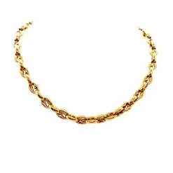 Collier Chaîne Maille Grain De Café En Or Jaune Et Saphir 10 Collier Chaîne Maille Grain De Café En Or Jaune Et Saphir -Castafiore Boutique collier chaine maille grain de cafe en or jaune et saphir 309355