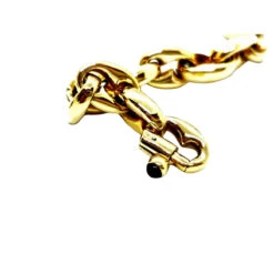 Collier Chaîne Maille Grain De Café En Or Jaune Et Saphir 14 Collier Chaîne Maille Grain De Café En Or Jaune Et Saphir -Castafiore Boutique collier chaine maille grain de cafe en or jaune et saphir 652566