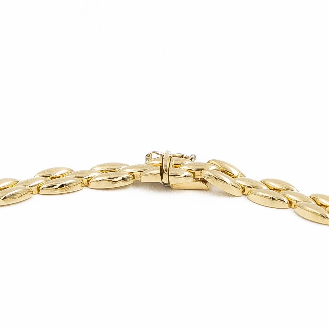 Collier Chaîne Maille Grain De Riz En Or Jaune 6 Collier Chaîne Maille Grain De Riz En Or Jaune – Image 6