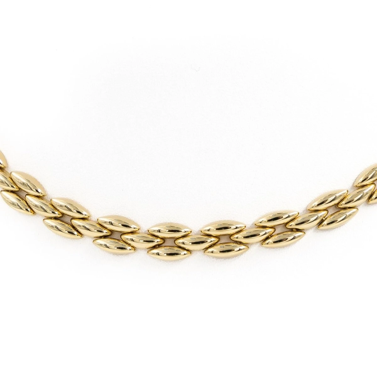 Collier Chaîne Maille Grain De Riz En Or Jaune 4 Collier Chaîne Maille Grain De Riz En Or Jaune – Image 4