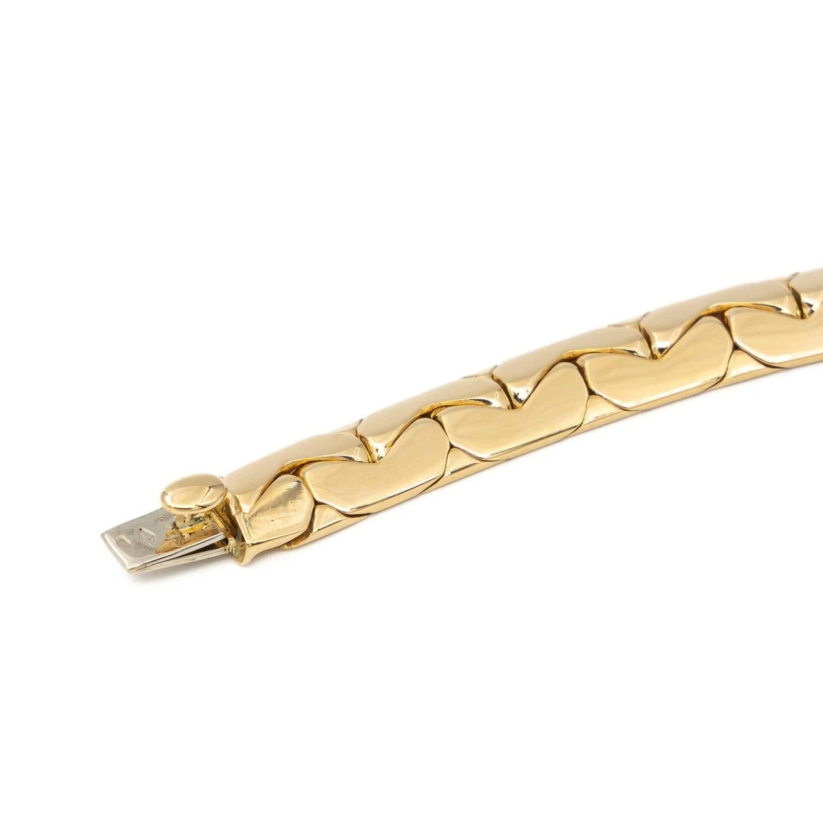 Collier Chaîne Maille Haricot En Or Jaune 6 Collier Chaîne Maille Haricot En Or Jaune – Image 6