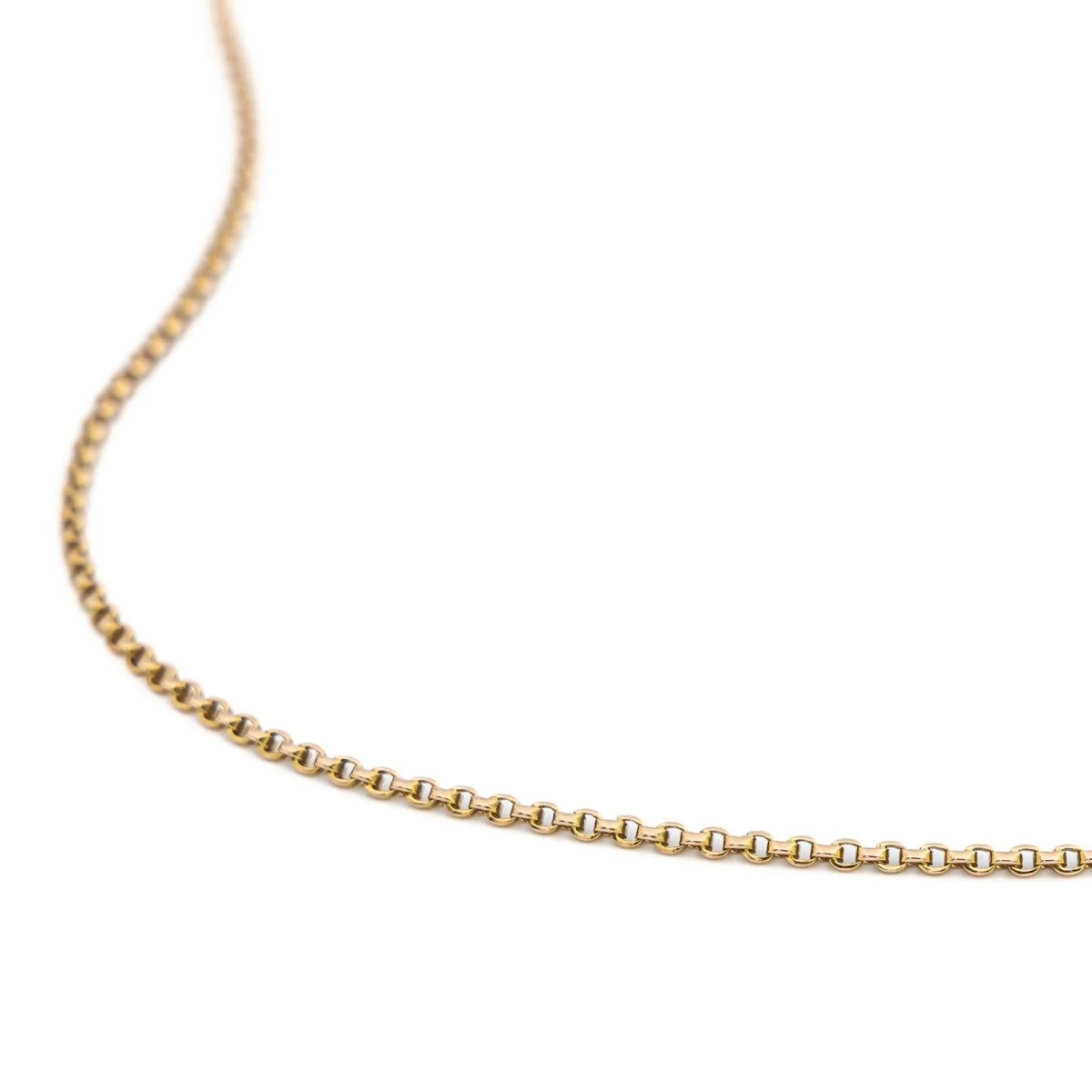 Collier Chaîne Maille Jaseron En Or Jaune 6 Collier Chaîne Maille Jaseron En Or Jaune – Image 6