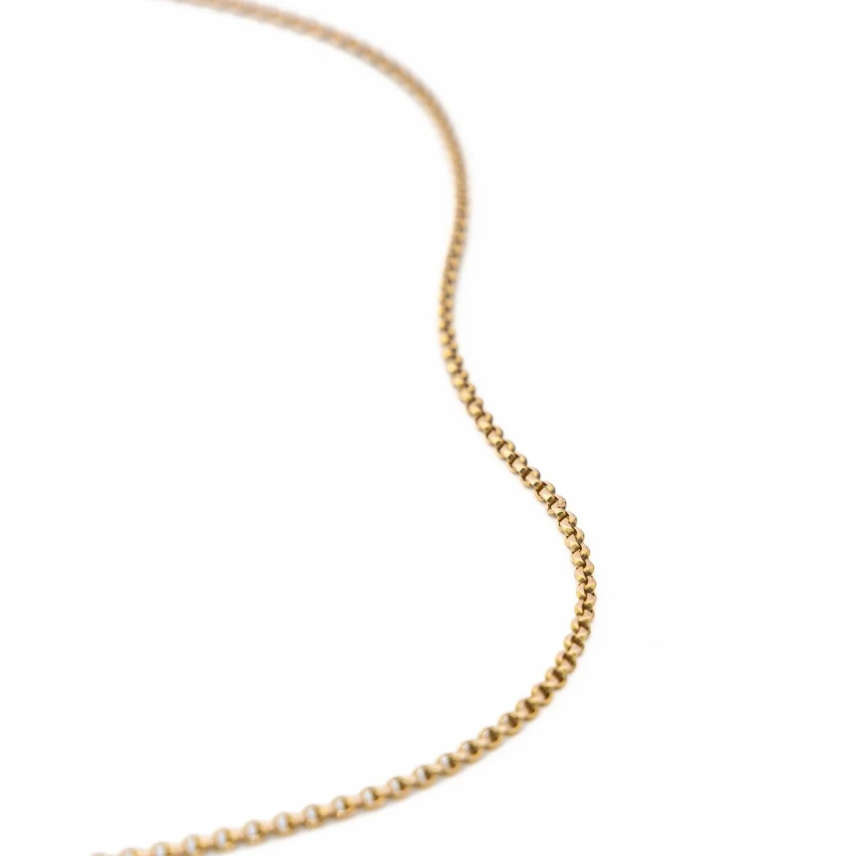 Collier Chaîne Maille Jaseron En Or Jaune 2 Collier Chaîne Maille Jaseron En Or Jaune – Image 2