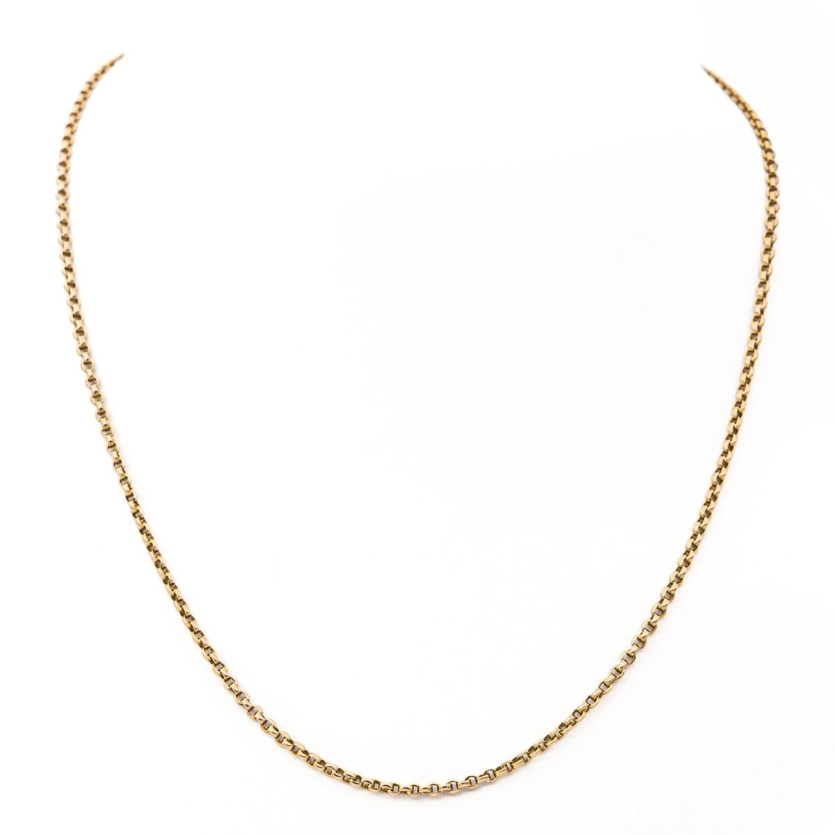 Collier Chaîne Maille Jaseron En Or Jaune 1 Collier Chaîne Maille Jaseron En Or Jaune