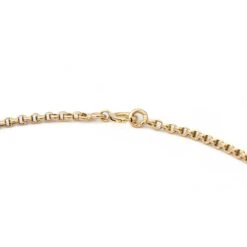 Collier Chaîne Maille Jaseron En Or Jaune 8 Collier Chaîne Maille Jaseron En Or Jaune -Castafiore Boutique collier chaine maille jaseron en or jaune 914039