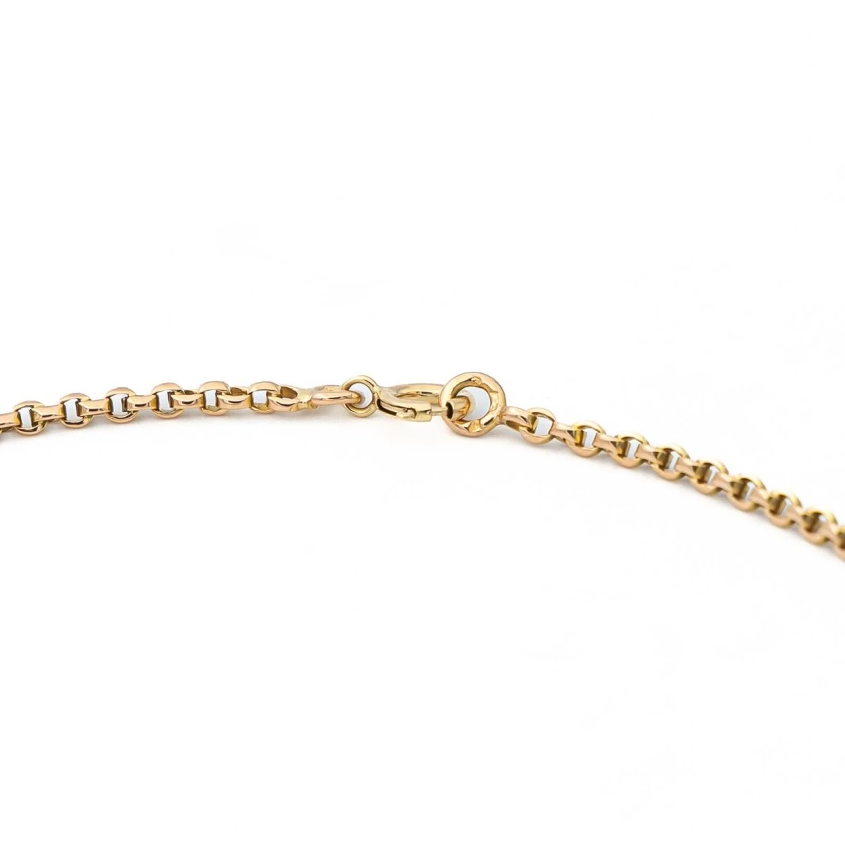 Collier Chaîne Maille Jaseron En Or Jaune 3 Collier Chaîne Maille Jaseron En Or Jaune – Image 3