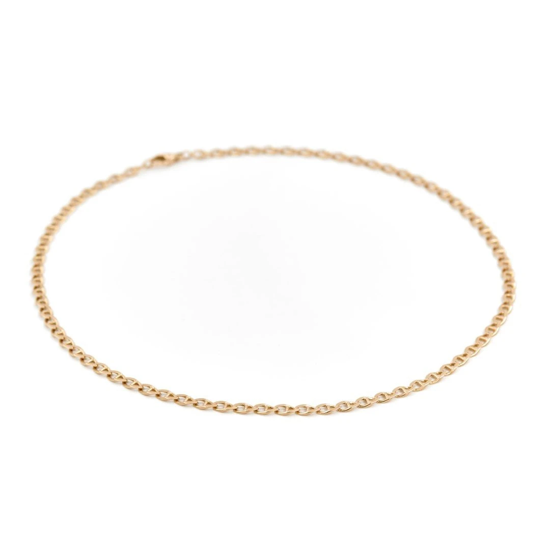 Collier Chaîne Maille Marine En Or Jaune 3 Collier Chaîne Maille Marine En Or Jaune – Image 3