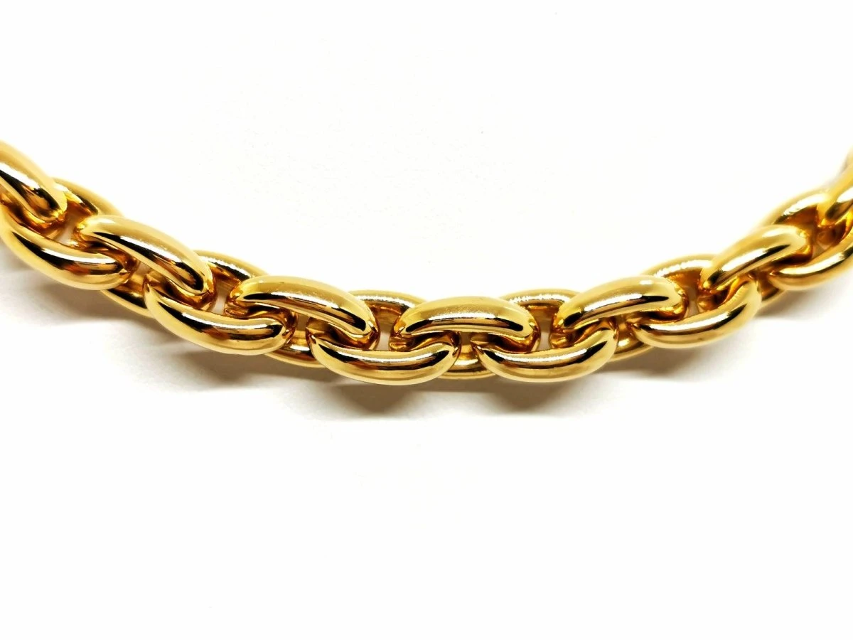 Collier Chaîne Maille Ovale En Or Jaune 4 Collier Chaîne Maille Ovale En Or Jaune – Image 4