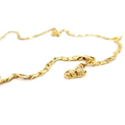 Collier Chaîne Maille Plate En Or Jaune -Castafiore Boutique collier chaine maille plate en or jaune 212171