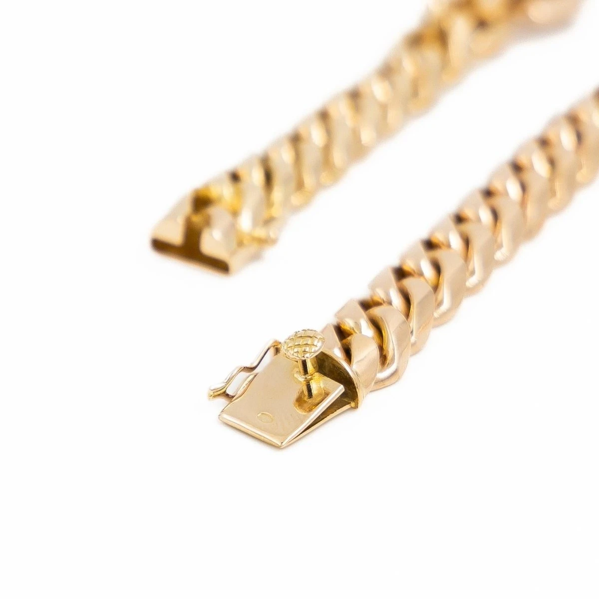 Collier Chaîne Maille Plate En Or Rose 4 Collier Chaîne Maille Plate En Or Rose – Image 4