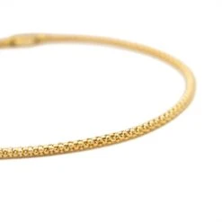 Collier Chaîne Maille Popcorn En Or Jaune -Castafiore Boutique collier chaine maille popcorn en or jaune 645344