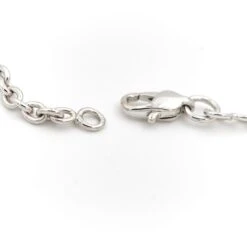 Collier Chaîne Maille Ronde En Or Blanc 10 Collier Chaîne Maille Ronde En Or Blanc -Castafiore Boutique collier chaine maille ronde en or blanc 339816