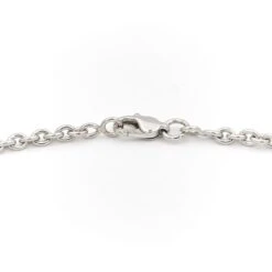 Collier Chaîne Maille Ronde En Or Blanc 8 Collier Chaîne Maille Ronde En Or Blanc -Castafiore Boutique collier chaine maille ronde en or blanc 718133