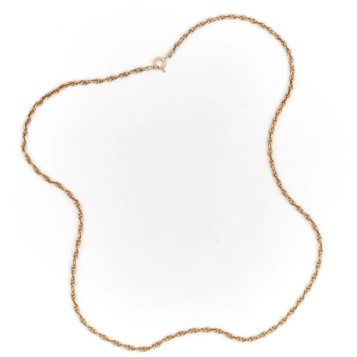 Collier Chaîne Maille Singapour En Or Jaune 2 Collier Chaîne Maille Singapour En Or Jaune – Image 2