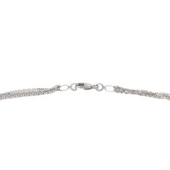 Collier Chaînes Multiples En Or Blanc -Castafiore Boutique collier chaines multiples en or blanc 123541